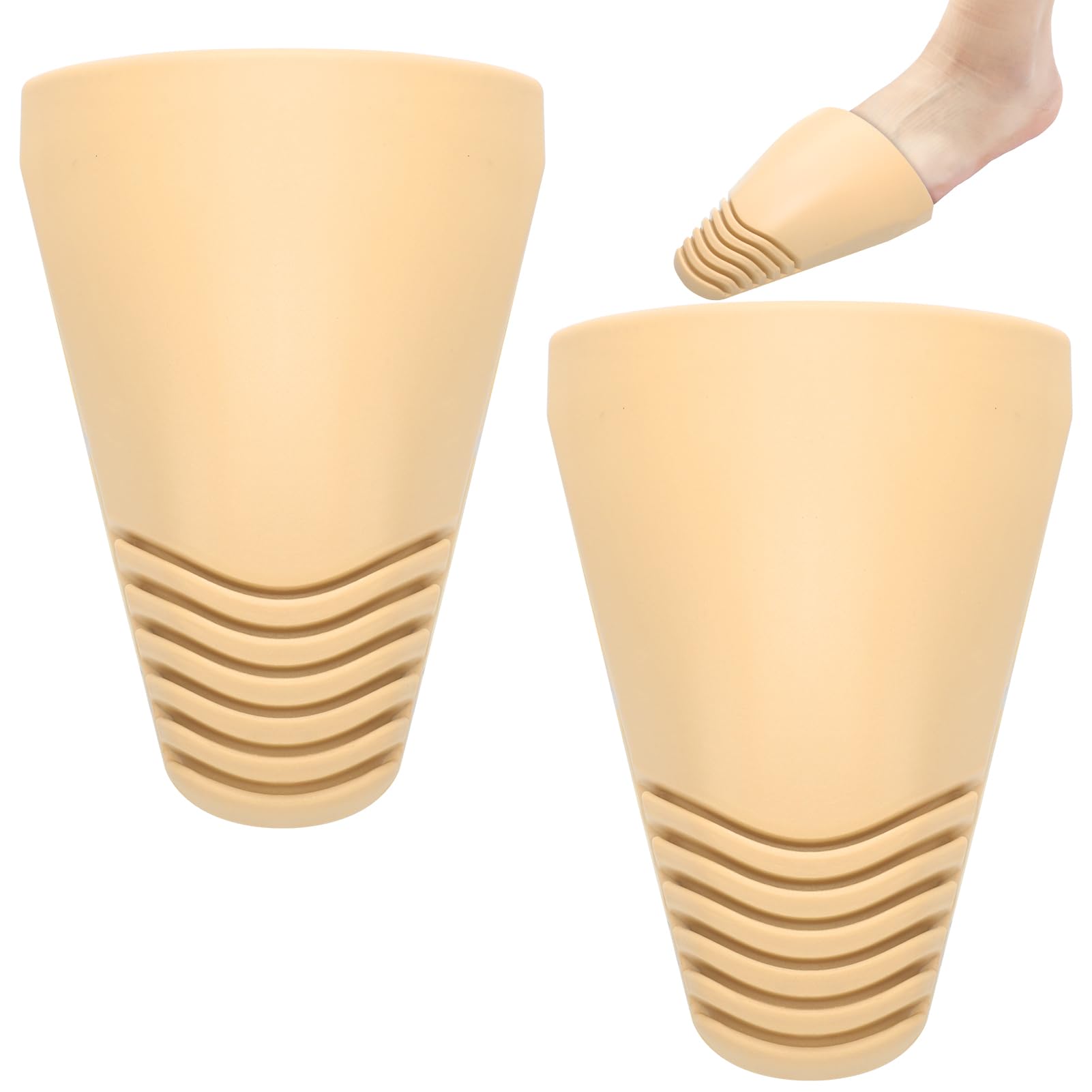 Innconee 2 Pcs Amputee Shoe Toe Fillers, Partial Foot Amputation PU Foam Shoe Filler Inserts Non Slip Amputee Toe Cushion Pads f