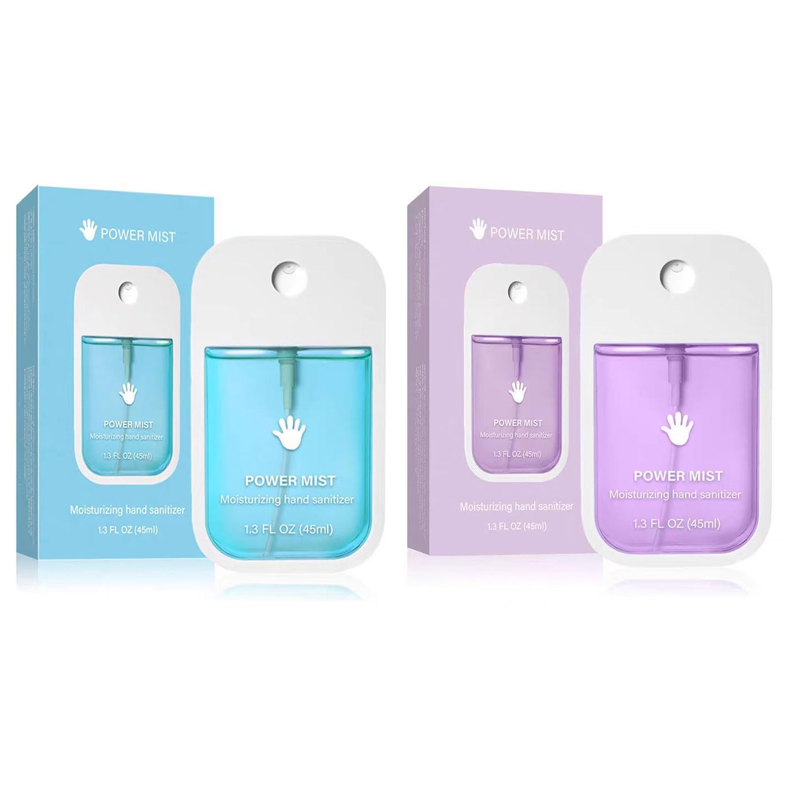 NLIEOPDA Power Mist Hand Sanitizer Spray, Spray Power Mist Hydrating Sanitizer Spray Travel Size, Portable Pocket Hand Sanitizer
