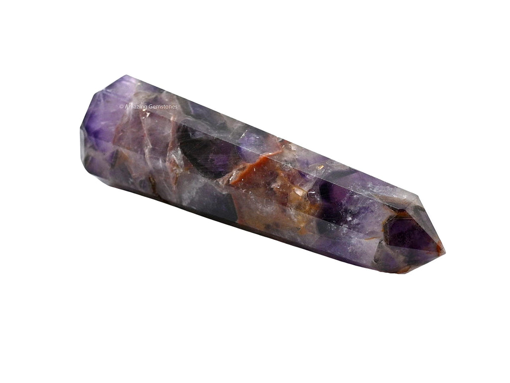 Amethyst Chevron Crystal Towers ~ Natural Healing Crystal Point Obelisk for Reiki Healing and Crystal Grid (2 to 3 INCH)