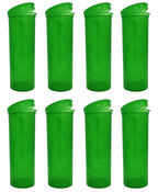 Sandhill Tools Child-Resistant 60 Dram 7.5 Oz Pop-Top Vial with Hinged Lid Airtight Plastic Empty Pill Bottles for Supplements, 