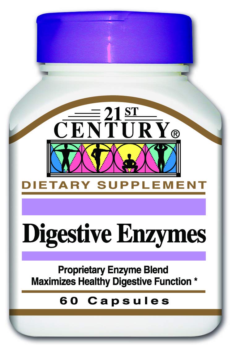 21st Century Digestive Enzymes, 60 Capsules