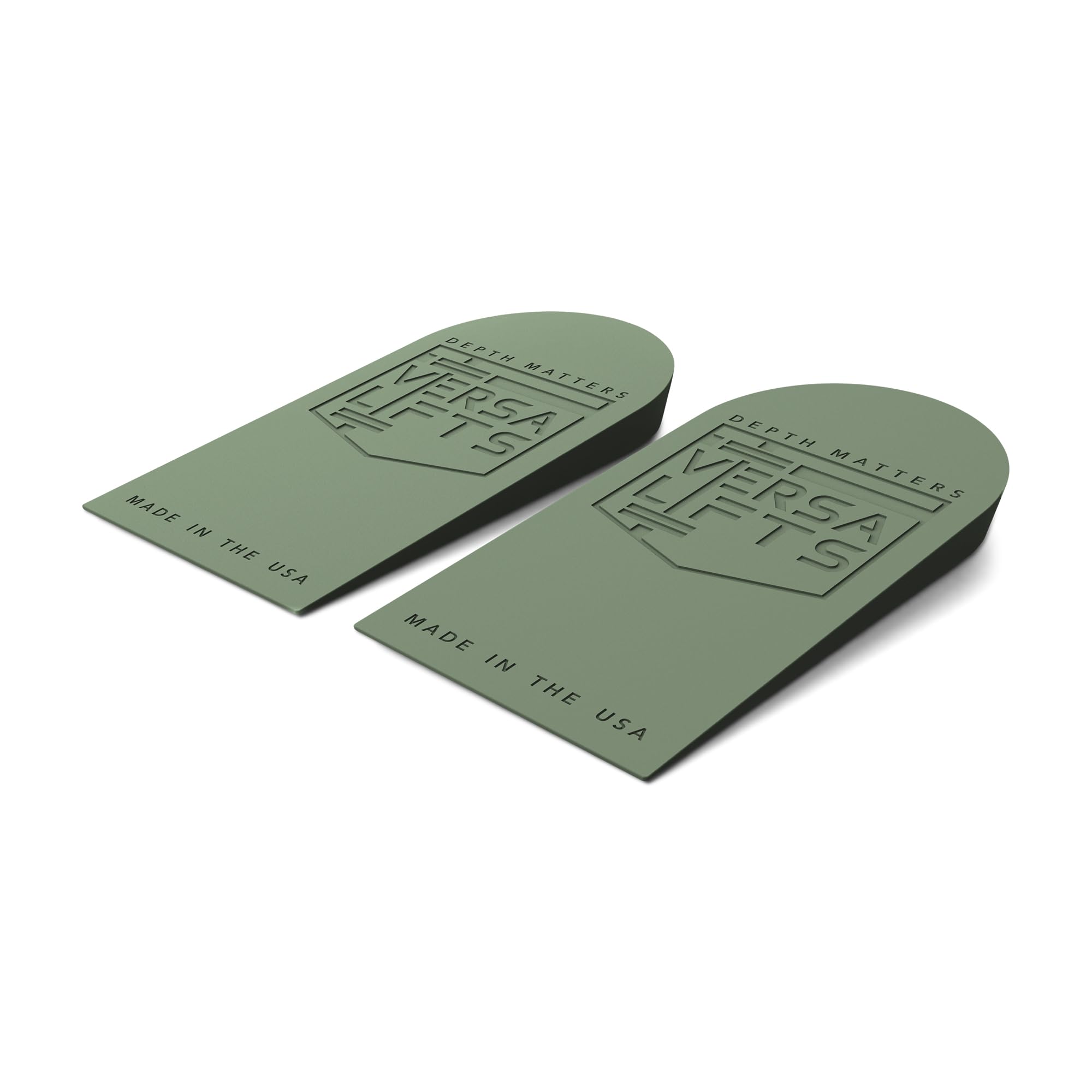 VersaLifts Hybrid Heel Lift Inserts (Pair) (Large) - Ideal for Cross Training, metcons, wods, Functional Fitness, HIIT, Squats, 