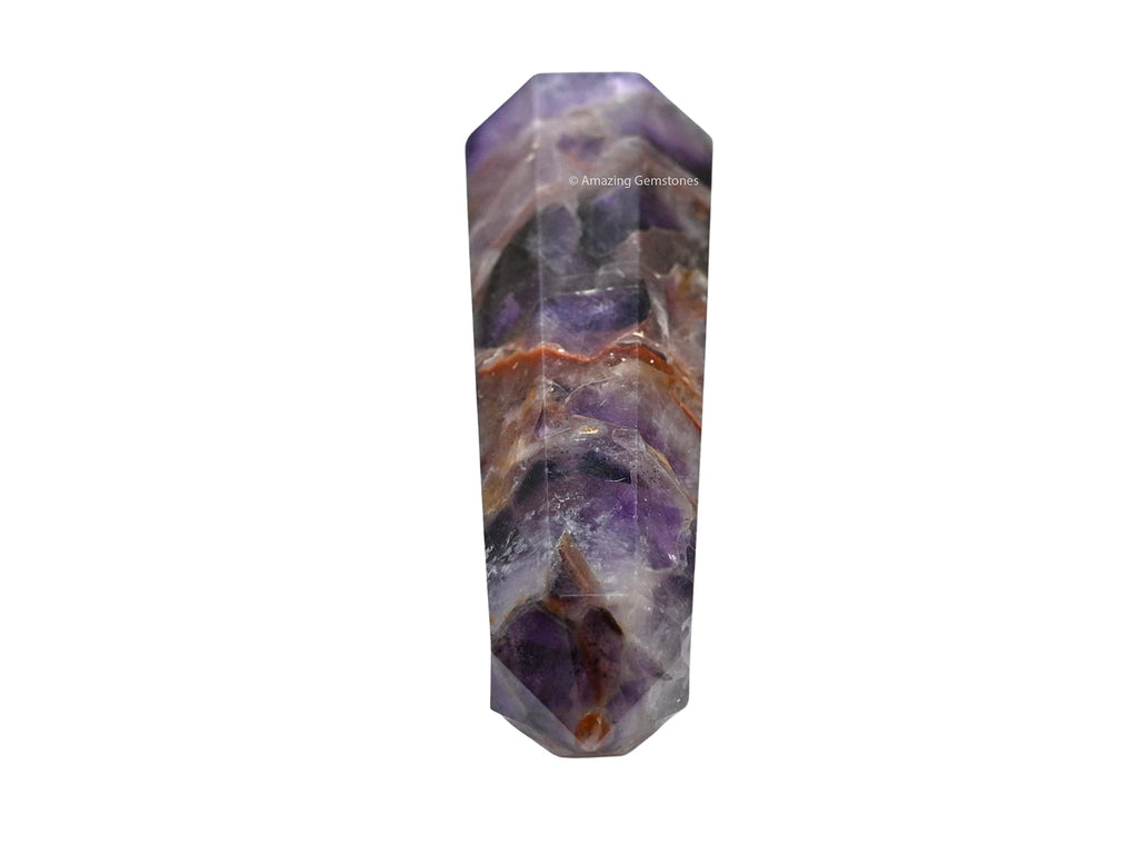 Amethyst Chevron Crystal Towers ~ Natural Healing Crystal Point Obelisk for Reiki Healing and Crystal Grid (2 to 3 INCH)