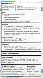 SinolM, All-Natural Nasal Relief Spray for Fast Allergy & Sinus Relief, 15 ml (Pack of 3)