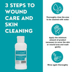 Versatile, Antiseptic Solution containing Chlorhexidine Gluconate 4% (CHG), Odorless, Dye-free, Patient Pre-Op Prep, Personal Ha