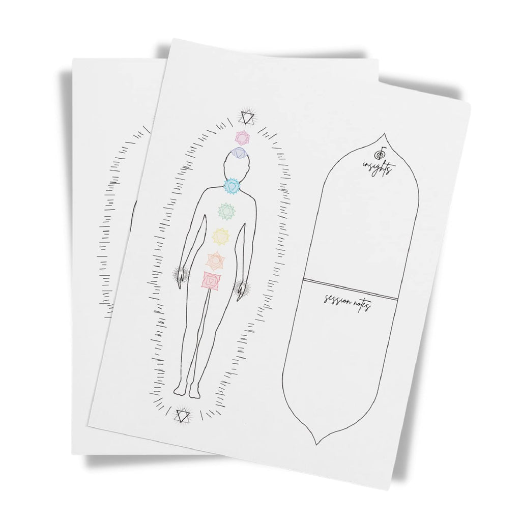 Reiki Distant Session Chakra Healing Board | Physical Printed 8.5 x 11 inches Crystal Healing Meditation Pack of 50