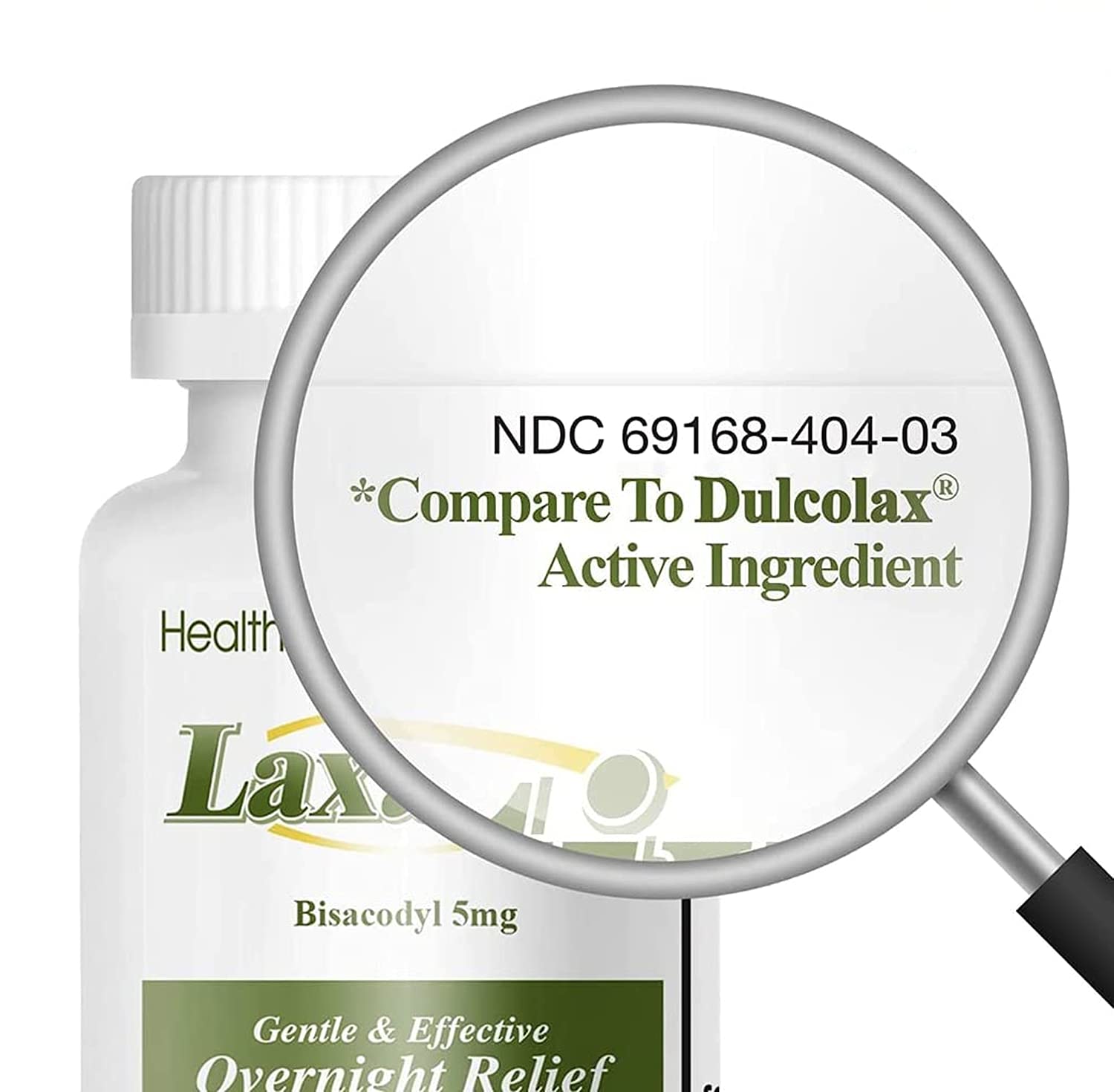 HealthA2Z Laxative Bisacodyl 5mg | 250 Counts | Gentle and Fast Overnight Relief for Constipation