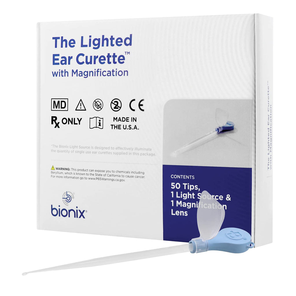 Bionix - Lighted MicroLoop Ear Curette Tool, Earwax Removal Tool, Helps Remove Wax Buildup, for Safe Earwax Removal, Convenient 