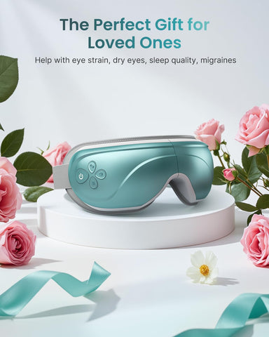 RENPHO Valentine's Day Gifts FSA/HSA Eligible Eyeris 2 Extended-Eye Massager with Heat for Migraines Relief, Heated Eye Mask, Ey