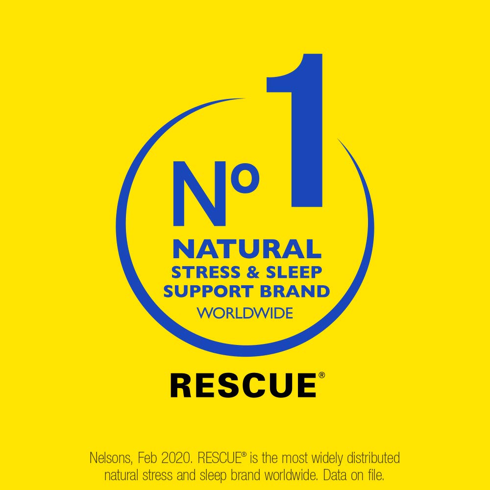 Bach RESCUE PLUS Gum, Natural Mint Flavor, Stress and Tension Relief, L-Theanine and Vitamin B5 Dietary Supplement, Biodegradabl
