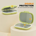 MEACOLIA 3 Pack 8 Compartments Travel Pill Organizer, Daily Pill Case Small Pill Box for Pocket Purse, Portable Pill Container M
