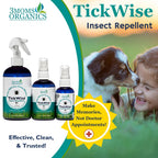 3 Moms Organics TickWise | DEET- Free, Tick and Insect Repellent | Plant Based Essential Oils and All Natural Ingredients | Safe
