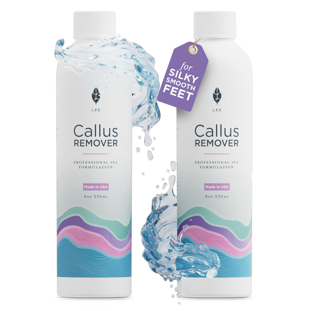 Lee Beauty Professional Callus Remover for Feet - Original, Powerful Formulation - Extra Strength Gel, Home Pedicure Foot Spa Re