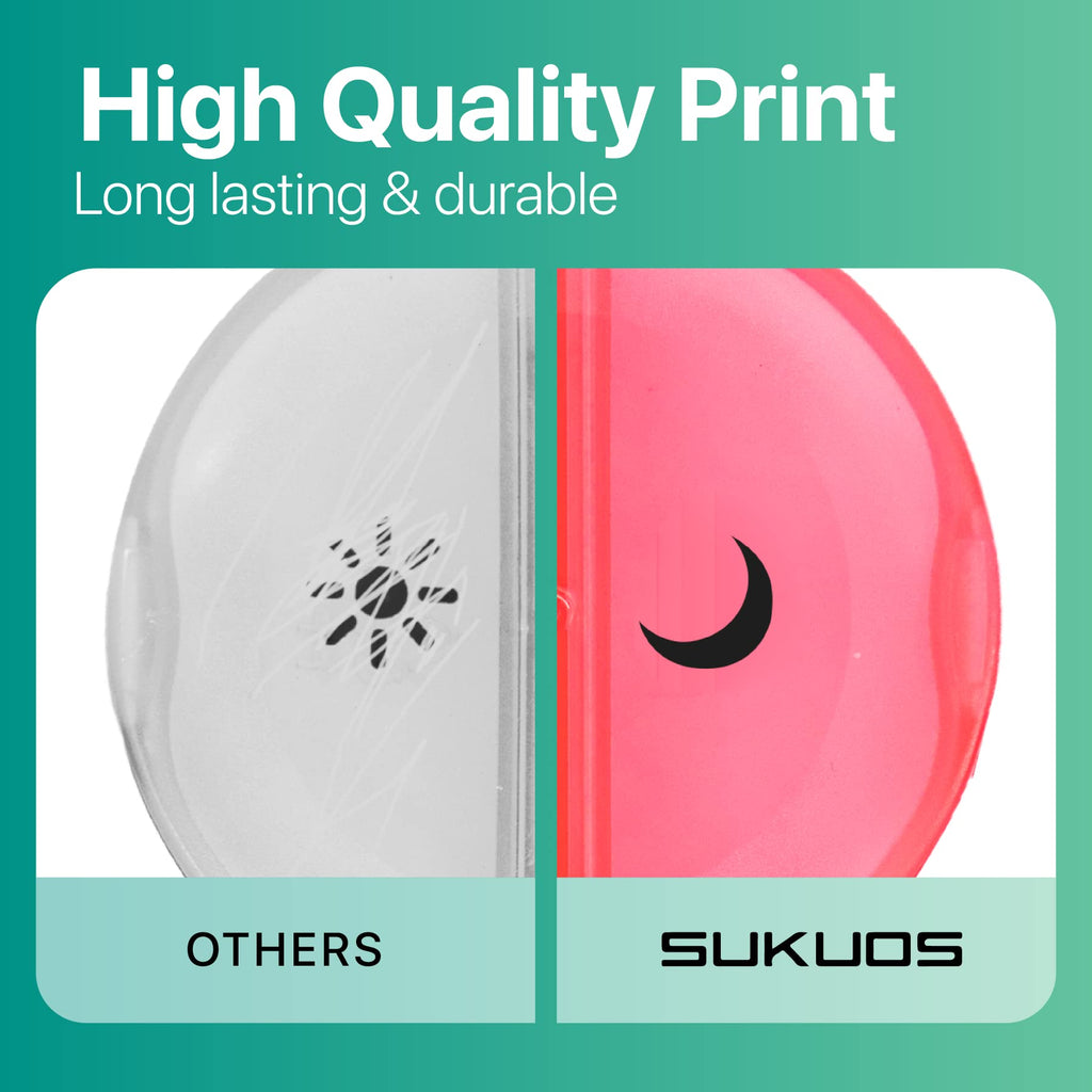 Sukuos Large Weekly Pill Organizer 2 Times a Day, Daily Pill Box 7 Day Easy to Open with Double Protection, AM PM Pill Case for