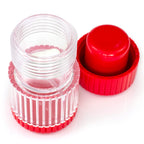 HealthSmart Pill Crusher and Grinder, Crushes Vitamins and Tablets, Holds Up to 2 Pills, With Ergonomic Grips, Red