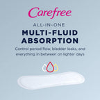 Carefree Acti-Fresh Twist Resist Freedom Fit Regular Unscented Liners to Go, White, 168 Count