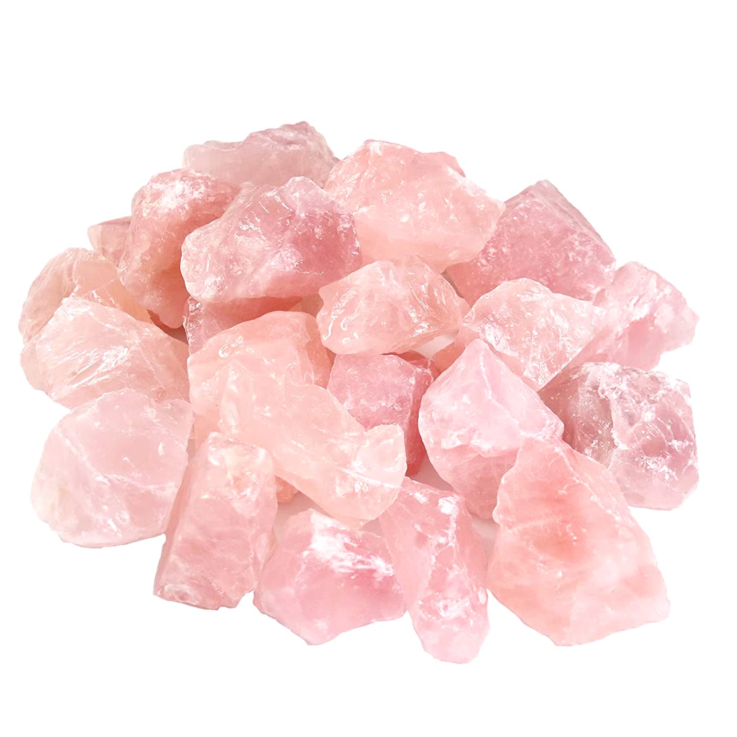 Nvzi Rose Quartz Crystals, Raw Crystals Bulk, Gem Stones Rocks Crystals, Tumbled Stones and Crystals Bulk, Rock Collection, Chak