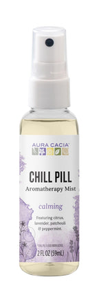 Aura Cacia - Chill Pill Essential Oil Mist | Pure Essential Oils | 2 fl. oz.