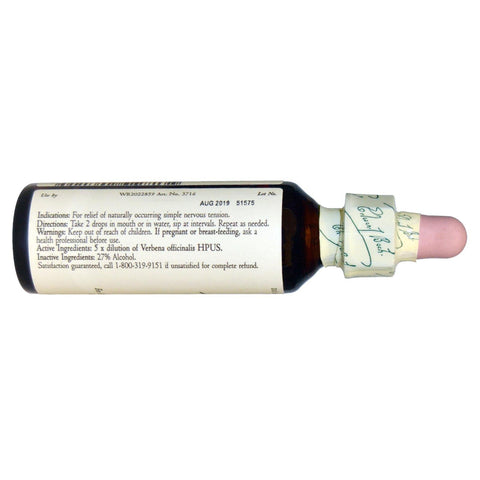 Vervain for Relaxation and Calm, Natural Homeopathic Flower Essence (20mL Dropper)