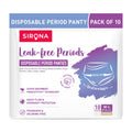 Sirona Disposable Period Panty For Girls & Women | ML | Pack Of 10 | 360 Coverage For Stress Free Periods | Leakage Protection 