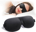 Brightzone Blind Sleeping Eye Mask Slip Night Sleep Eye Black 3D Cotton Cover Super Soft & Smooth Travel Masks For Men Women Gir
