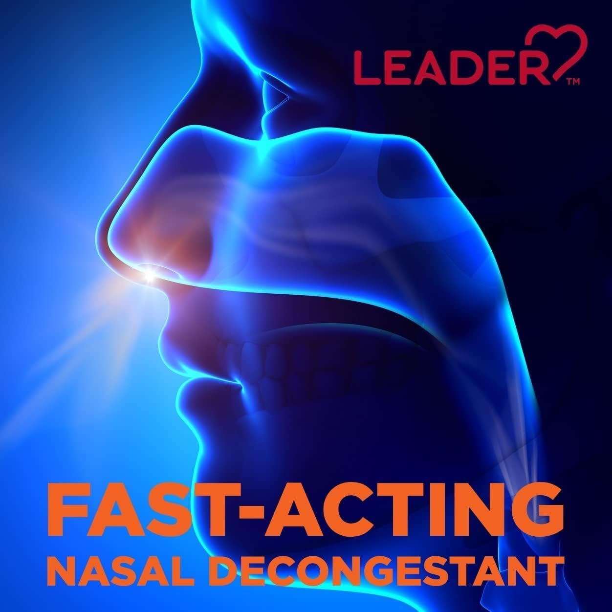 Leader Extra Strength Sinus Relief, Fast Acting, Sinus Decongestant, Nasal Congestion Relief Spray, Cold & Allergy 30 mL Bottle