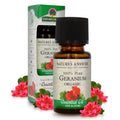 Natures Answer USDA Organic Geranium Essential Oil, 100% Pure | Natural Aromatherapy Oil for Diffuser/Humidifier, Steam Distille