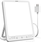 SUXIO Light Therapy Lamp - 10000 Lux Therapy Light, 3 Timing & Mode Sunlight Lamp, Memory Function Daylight Lamps, Portable Ligh
