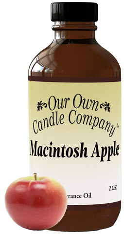 Our Own Candle Company - Macintosh Apple Scented, Premium Grade Home Fragrance Oil for Diffusers (2oz)