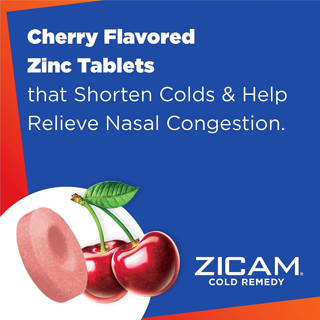 Zicam Cold Remedy RapidMelts Cherry Flavor, Zinc Formula, Quick Dissolve Tablets, 25 Count (Pack of 3)