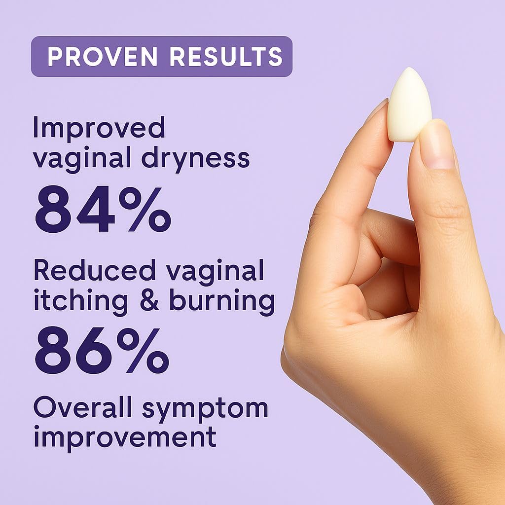XORYTEN Vaginal Moisturizer for Revarey- 5mg Hyaluronic Acid - Vaginal Dryness, Hormone-Free Soothing Inserts, 12 Suppositories