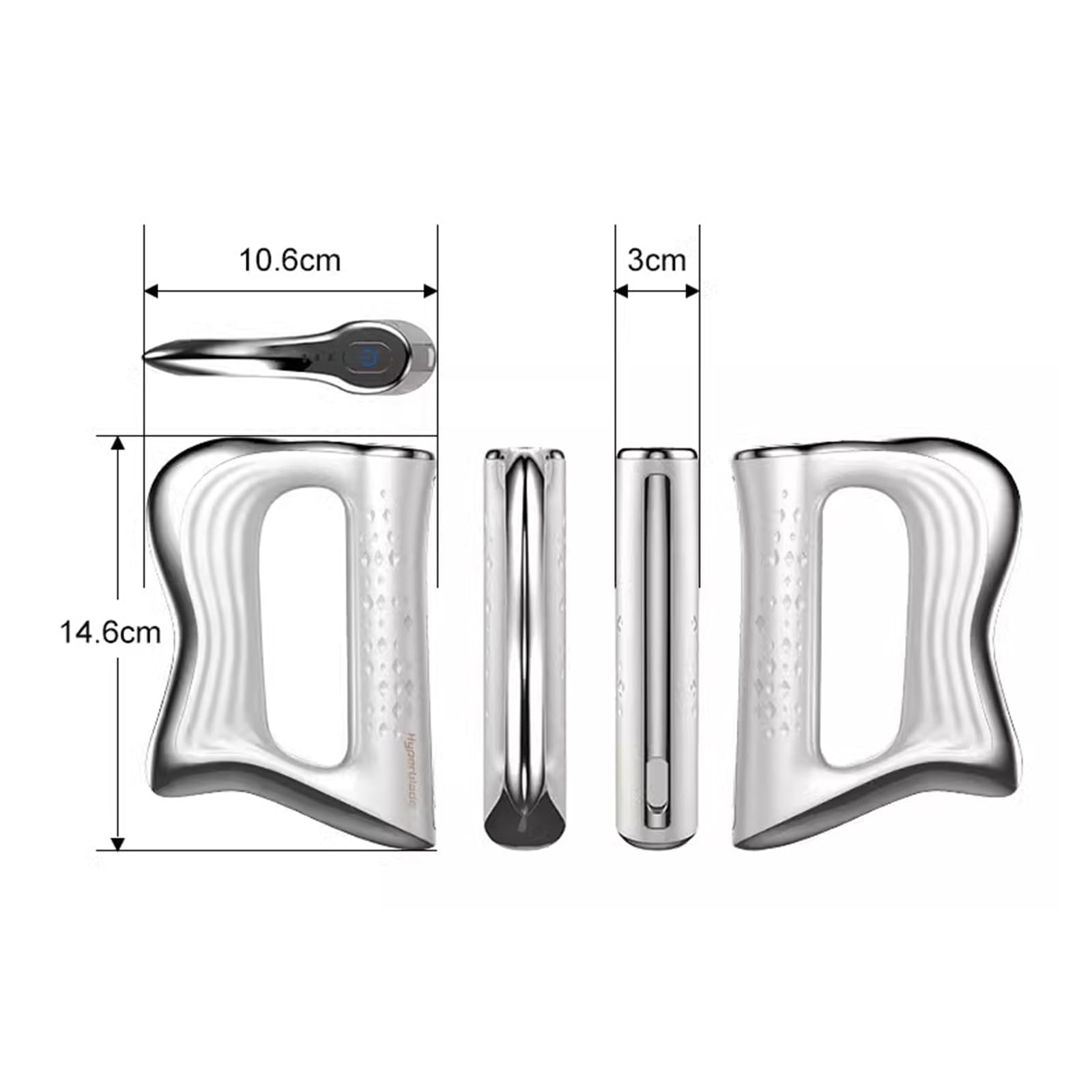 JHYLJSH Electric Fascia Knife Multifunctional Massage Tool 2026 New v2 Pro, 3 Adjustable Strength Professional Grade Vibration M