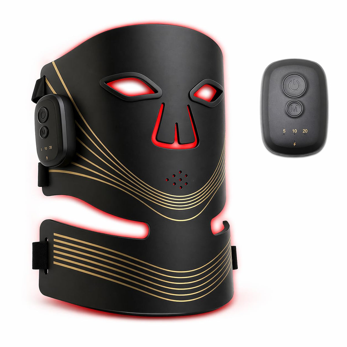 Tiyeaud Red Light Therapy Face and Neck Mask  FDA 510 (k) Cleared (K253054) LED Facial Mask for Beauty and Skin Glow | 3 Light 