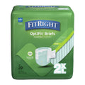 FitRight OptiFit Extra Adult Briefs, Incontinence Diapers with Tabs, Moderate Absorbency, 2XL, 60 to 70, 20 Count (Pack of 4)