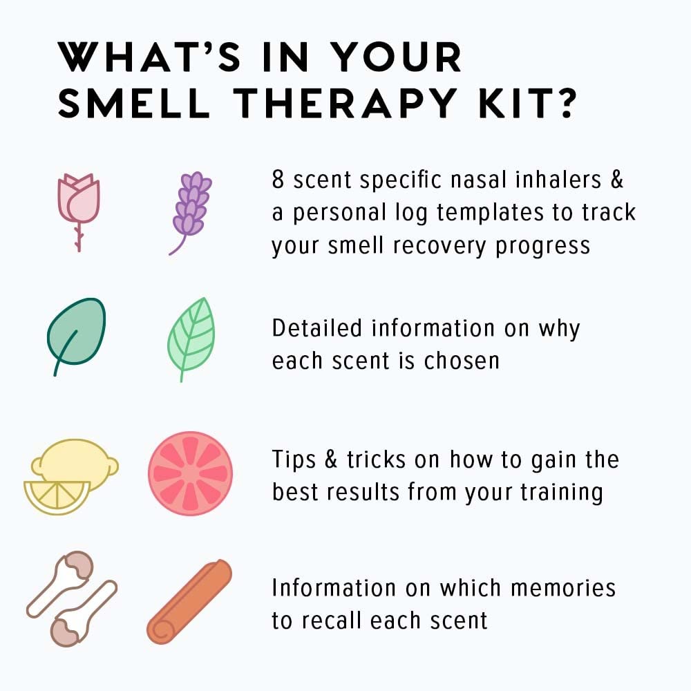 MOXE Smell Training Kit, Made in USA, 8 Essential Oils, Olfactory Regeneration, Helps Restore Sense of Smell, Natural Therapy fo