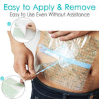 100Pcs Waterproof Shower Protector Bandage 4x4 for Chest Chemo Dialysis Catheter Shower Cover Hemodialysis Port Surgery Incision