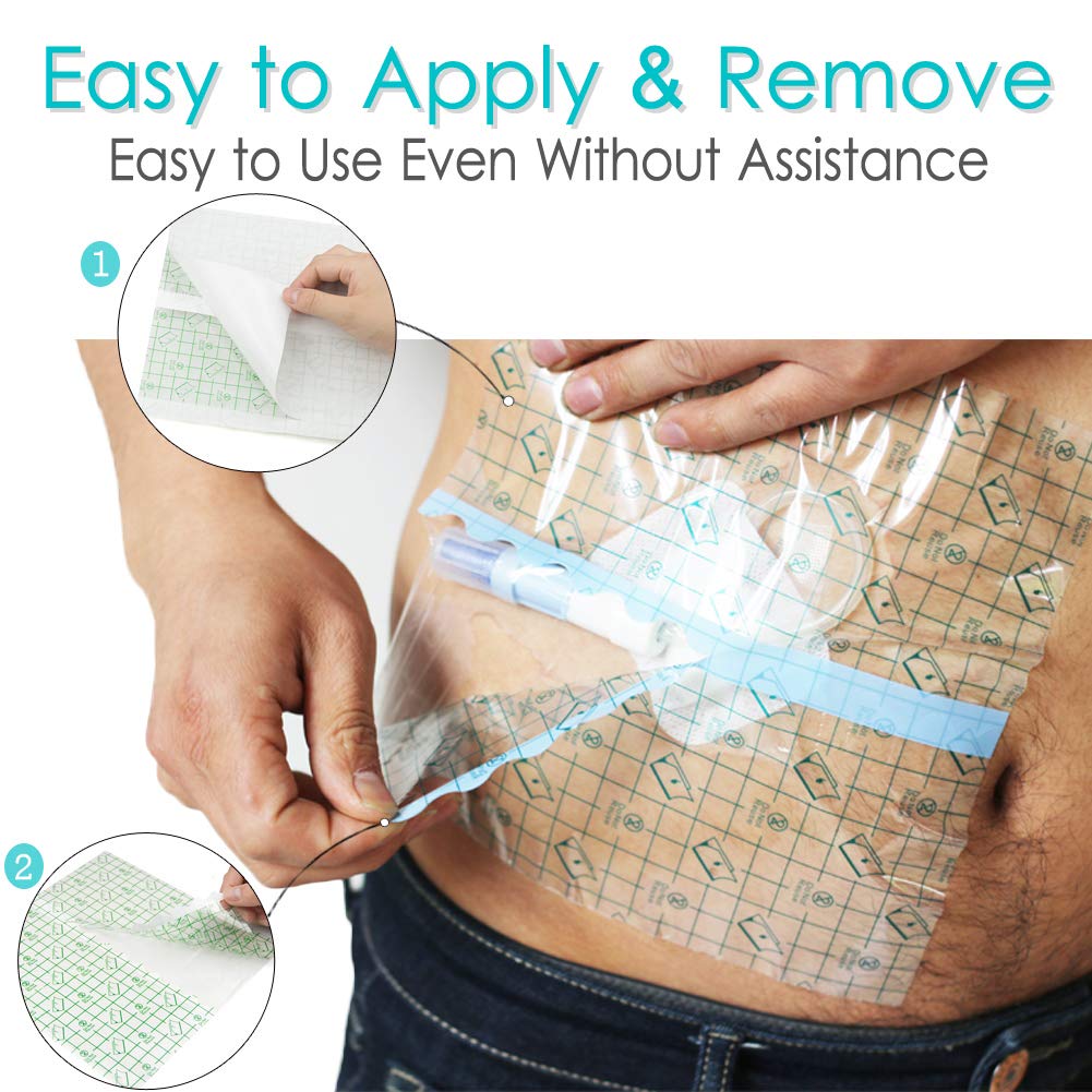 Dialysis Catheter Shower Cover Chemo Port Shower Protector Chest Pd Catheter Shower Shields for Showering Adhesive Patch Waterpr
