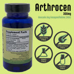 Arthrocen Joint Health Supplement, 300Mg Avocado Soy Unsaponifiable, Non-GMO, Dairy Free, Gluten Free & Shellfish Free, 60 Day S