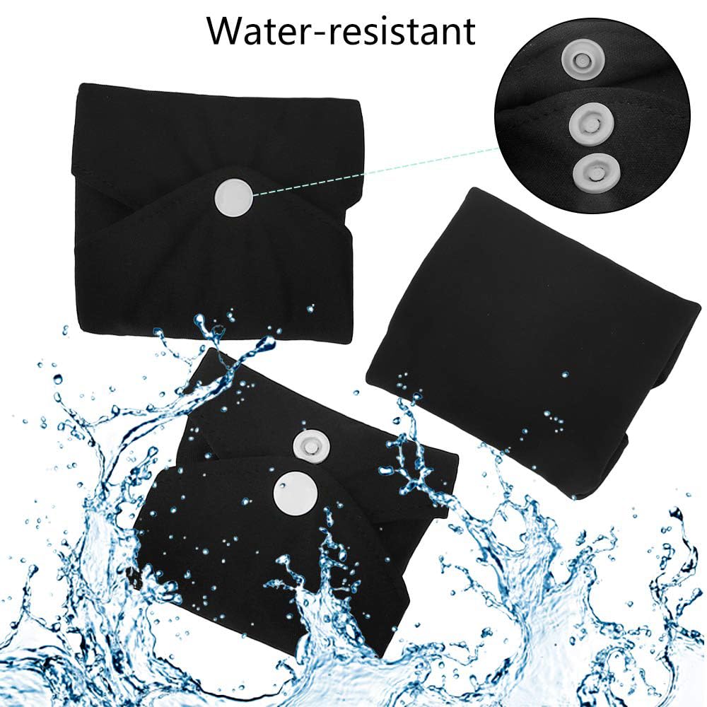 Reusable Bamboo Sanitary Towels Pads, TopDirect 8 Pack Medium & Large (9.06'' & 11.02'') Heavy Flow Night Pads Washable Cloth Me