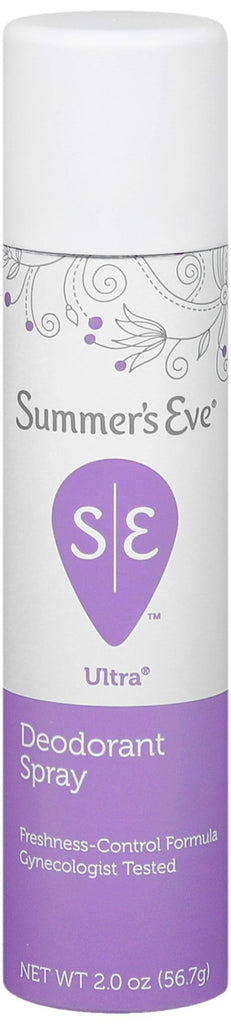 Summer's Eve Ultra Extra Strength Feminine Deodorant Spray, 2 Ounce