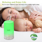 Ultrasonic Aromatherapy Essential Oil [Aroma Diffuser] 50ml Portable Cool Mist Aroma Humidifier W/ 7 Colorful LED Lights USB Pow