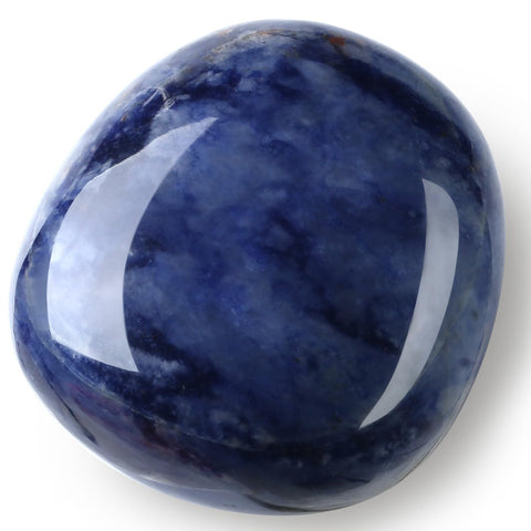 MAIBAOTA 1.6-2.0'' Blue Sodalite Crystal Large Sodalite Stone Reiki Blue Crystal Natural Tumbled Blue Polished Stones for Energy
