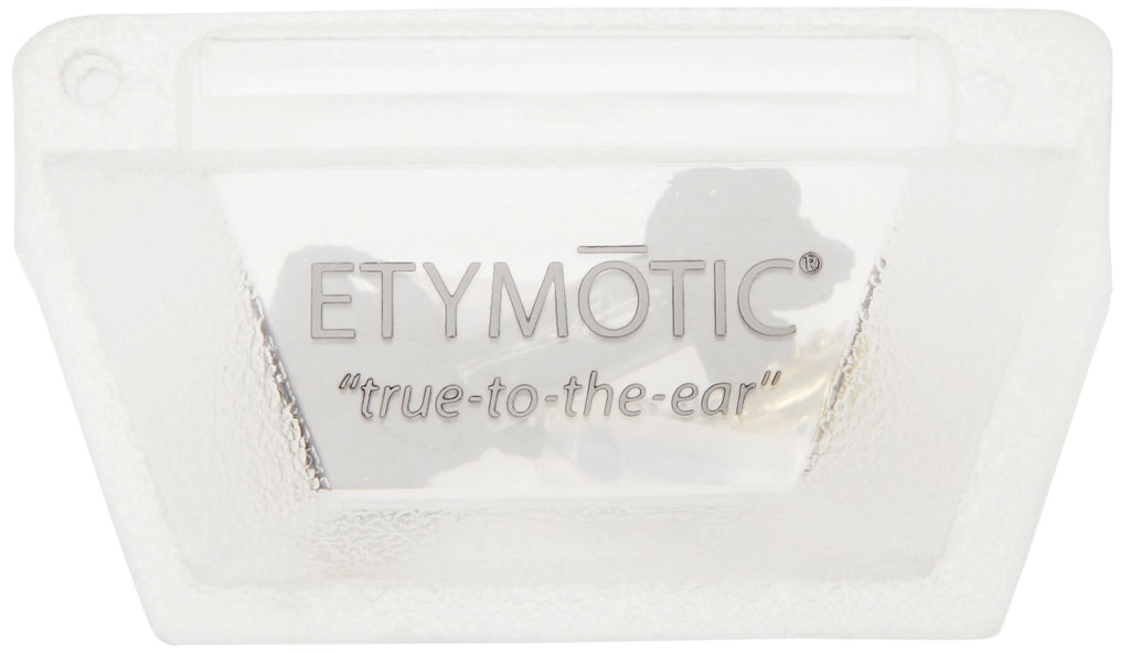 Etymotic Research ER20 High-Fidelity Earplugs, Frost with Clear Stem, 1 Pair Standard Fit, Clamshell Packaging
