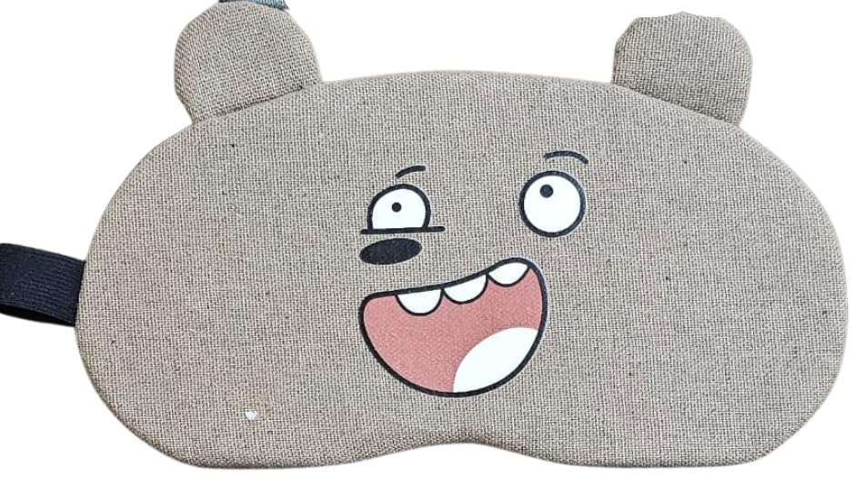 Mps My Party Suppliers 1Pc Cartoon Sleep Mask, Animal Sleep Eye Masks For Kids & Adults, Bear Eye Mask, Sleeping Mask Comfortabl