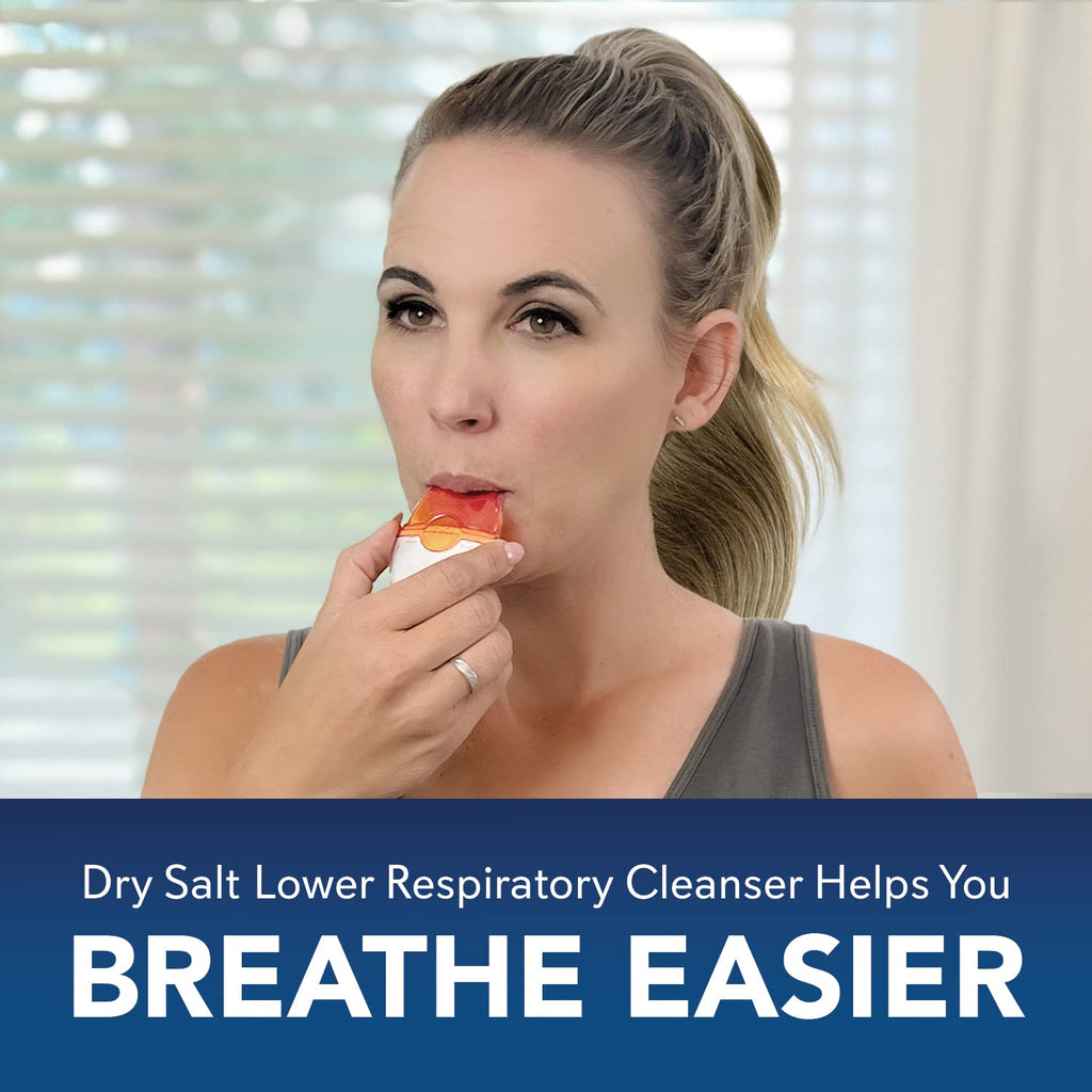 SinuCleanse Inhalo Bronchial Dry Salt Inhaler, 100% All-Natural Salt Crystals Help You Breathe Easier, 1 Portable Respiratory In