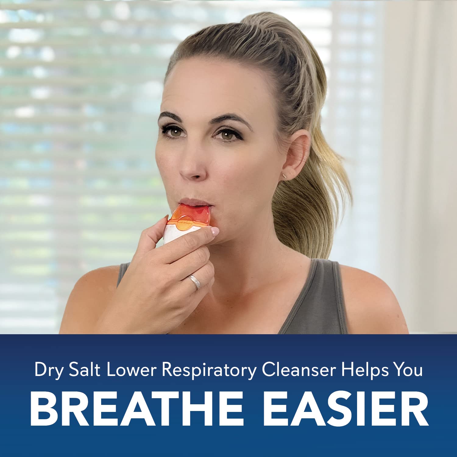 SinuCleanse Inhalo Bronchial Dry Salt Inhaler, 100% All-Natural Salt Crystals Help You Breathe Easier, 1 Portable Respiratory In
