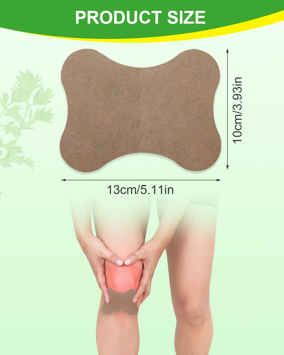 MYMULIKE Knee Patches, 90 Count Warming Herbal Plaster Patches, Long Lasting & Fast Acting Patches for Knee, Shoulder, Back, Nec