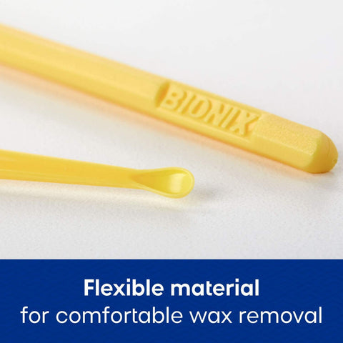 Bionix - Yellow CeraSpoon Ear Curette Tool, Earwax Removal Tool, Helps Remove Wax Buildup, Convenient & Easy-to-Use, Ideal for H