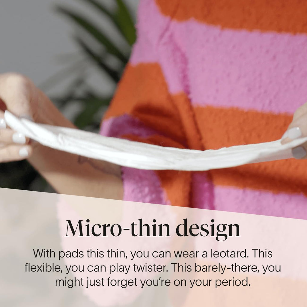 Cora 100% Organic Cotton Topsheet Pads | Ultra Thin Period Pads with Wings | Overnight Absorbency | Ultra-Absorbent Sanitary Pad