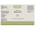 Banyan Botanicals Neem Oil - Pure & Organic Neem Oil - Traditional Ayurvedic Neem Oil That Cools & Soothes - Supports Healthy Sk